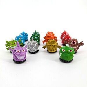 WowWee Monster Marbles 2010 Rolling Figure Lot of 14 Metallic Gold Silver Rare